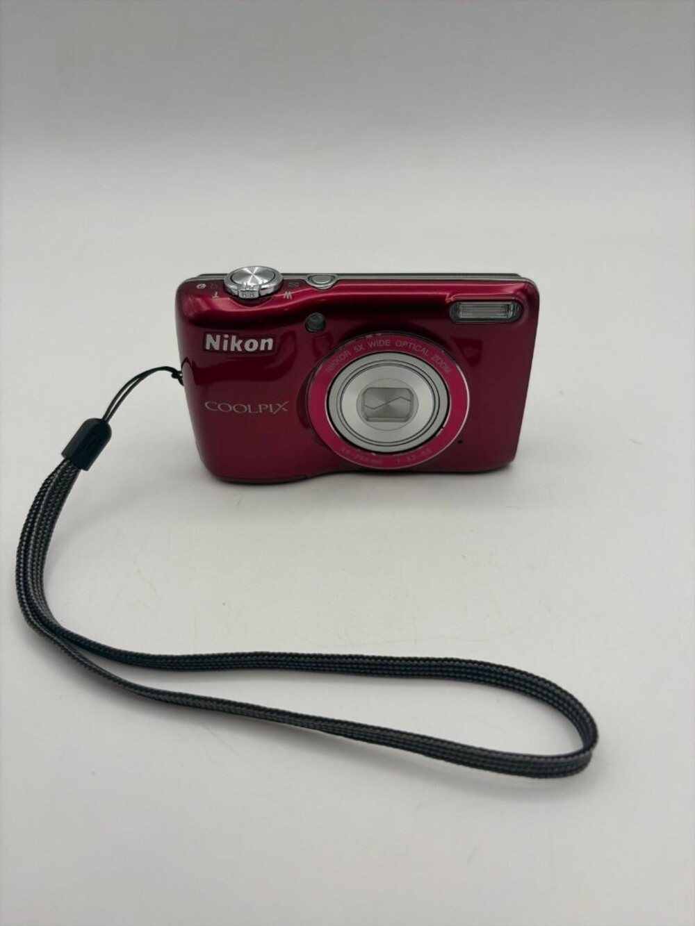 Nikon Coolpix L26 16.1MP Digital Camera Red 5x Zoom Tested Works